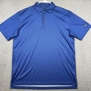 Jack Nicklaus Polo Shirt Mens Large Blue StayDri Performance Golf‎ Lightweight
